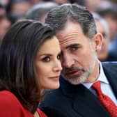 MADRID, SPAIN - JANUARY 10: King Felipe VI of Spain and Queen Letizia of Spain attend the National Sports Awards 2017 at the El Pardo Palace on January 10, 2019 in Madrid, Spain. (Photo by Carlos Alvarez/Getty Images)