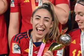 Defender Olga Carmona scored the winning goal in the World Cup final for Spain, but found out after the final whistle her father had passed away - Credit: Getty