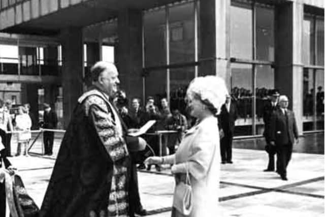 The Queen Mother opening the University of Sheffield Arts Tower in 1966. (Picture: Picture Sheffield/Sheffield Newspapers)