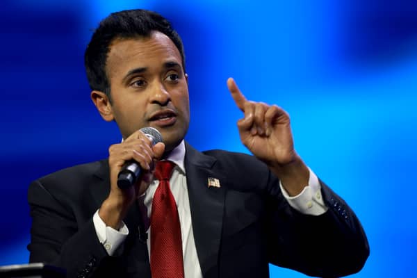 Vivek Ramaswamy has become a rising name in the Republican campaign for the presidential nomination. (Credit: Getty Images)