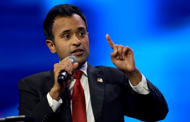 Vivek Ramaswamy has become a rising name in the Republican campaign for the presidential nomination. (Credit: Getty Images)