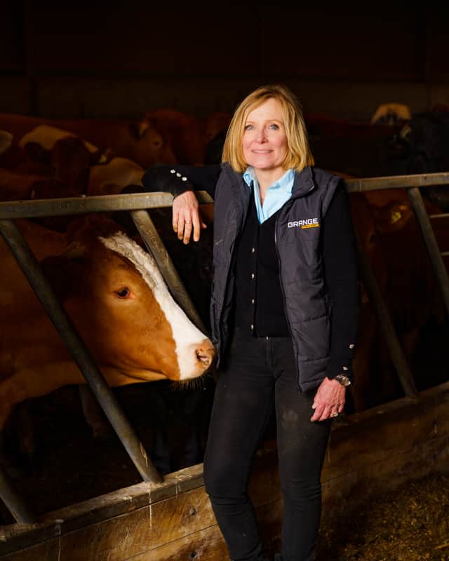 Liz Webster on her farm in North Wiltshire.