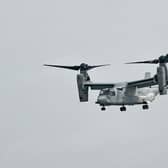 A stock picture of The Marine Corps’ MV-22B Osprey (ROSLAN RAHMAN/AFP via Getty Images)