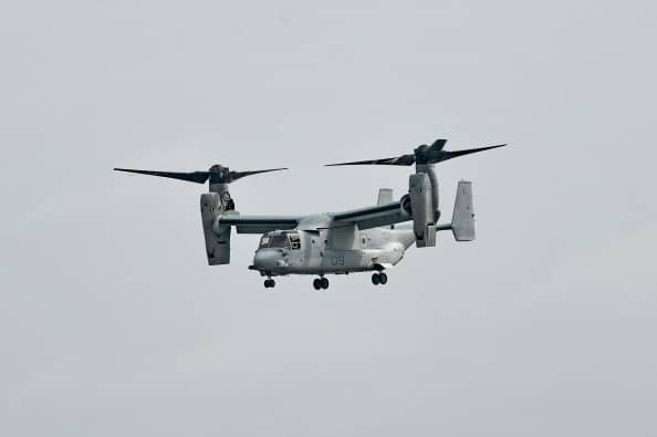A stock picture of The Marine Corps’ MV-22B Osprey (ROSLAN RAHMAN/AFP via Getty Images)