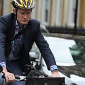Jeremy Vine says big cities should ban the overtaking of bicycles.  (Photo by Dan Kitwood/Getty Images)