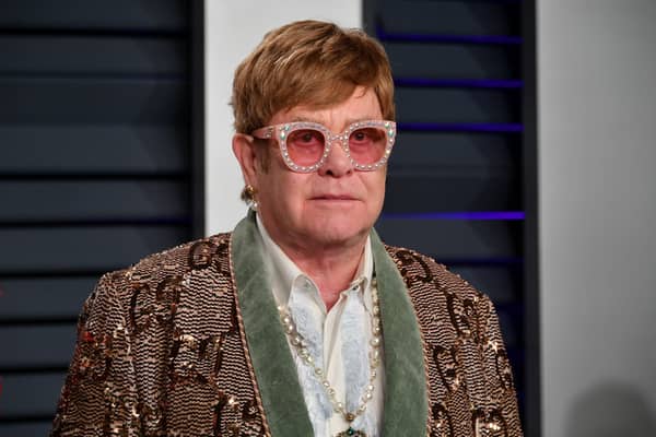 Singer Elton John was hospitalised after he slipped at his French villa home in Nice. (Credit: Getty Images)
