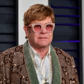 Singer Elton John was hospitalised after he slipped at his French villa home in Nice. (Credit: Getty Images)