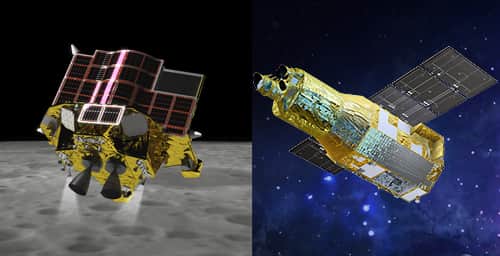 The X-ray Imaging and Spectroscopy Mission (XRISM) and the Smart Lander for Investigating Moon (SLIM) onboard the H-IIA Launch Vehicle No. 47 (H-IIA F47) (Image: Jaxa)