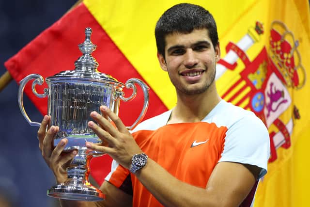 Carlos Alcaraz is aiming to win back-to-back US Open titles. (Getty Images)