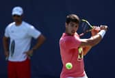 Carlos Alcaraz is aiming to become the first player since Roger Federer to win back-to-back US Open titles. (Getty Images)