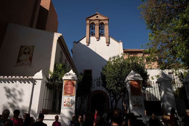 The Divina Pastora Church where Spain’s football federation president Luis Rubiales’ mother is on hunger strike (Photo: JORGE GUERRERO/AFP via Getty Images)