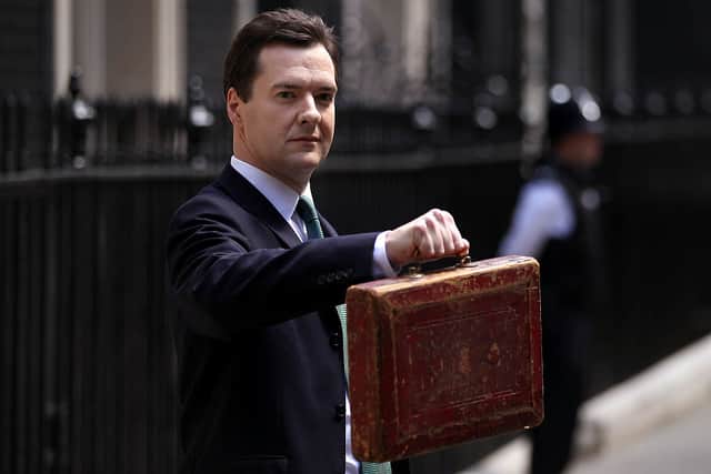 Chancellor of the Exchequer George Osborne holds Gladstone’s original budget box as he leaves 11 Downing Street for Parliament on June 22, 2010 in London, England. Credit: Getty Images
