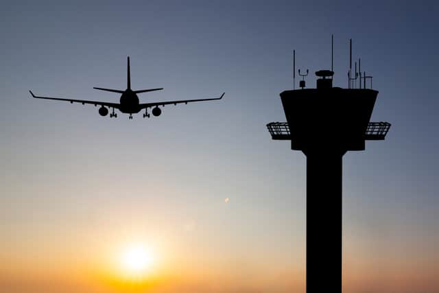 UK flyers are being hit by air traffic control chaos (image: Adobe)
