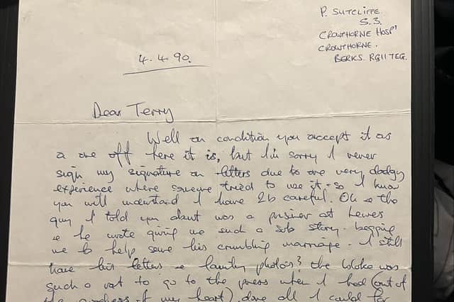 The letter sent by the Yorkshire Ripper - Credit: SWNS