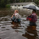Residents in the Big Bend area of Florida evacuated after Hurricane Idalia brought high winds and battering rain to the region. (Credit: Getty Images) 