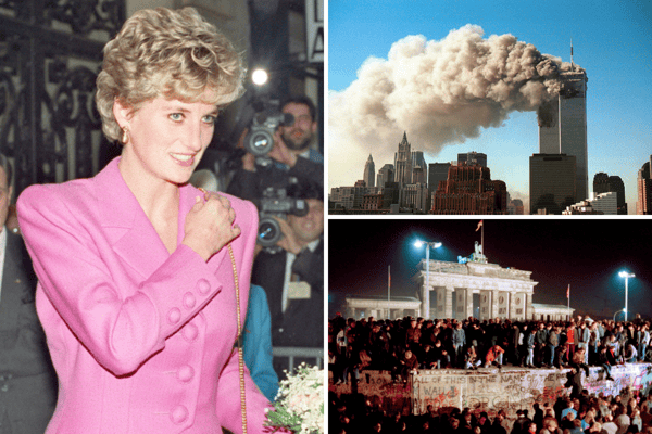 Here are the biggest moments in modern history that people remember where they were when they heard the news. (Credit: Getty Images)