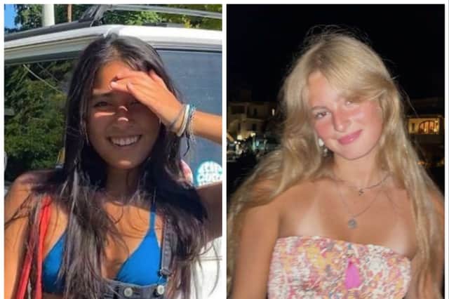 Mia Sugimoto (left) and Sophia Rundle (right), the creators of the website and TikTok page Girlhood, which have gone viral. Photos by Instagram/Girlhood.