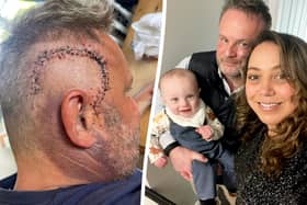A dad's undiagnosed brain tumour left him convinced his loyal wife was having an affair (SWNS)