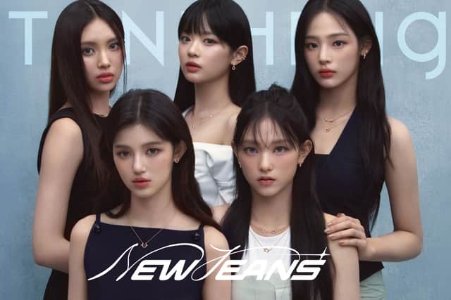 The "cover" of the online pictorial featuring NewJeans in their latest promotional campaign with STONEHENgE (Credit: Stonehenge)