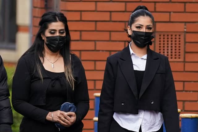 Mahek Bukhari (right) and her mother Ansreen Bukhari who along with two others, will be sentenced for murder - Credit: PA