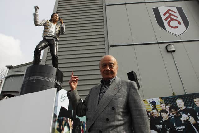 Mohamed Al Fayed, who has died aged 94, was a memorable and controversial figure. (Credit: Getty Images)