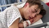A dad has launched a desperate plea after his teenage son was left for dead in a hit-and-run.Harvey Aitken, 16, was cycling in Tyseley in Birmingham when he was involved in the collision, leaving him with a bleed on the brain. Picture: SWNS