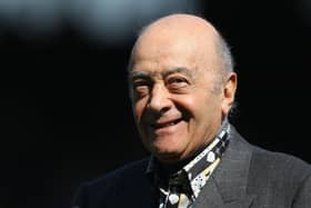 Mohamed Al Fayed, whose son Dodi was killed in a car crash alongside Princess Diana, has died at the age of 94. (Credit: Getty Images)