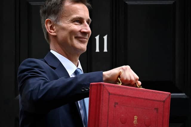 Jeremy Hunt may struggle to announce much in his Autumn Statement 2023 speech (image: AFP/Getty Images)