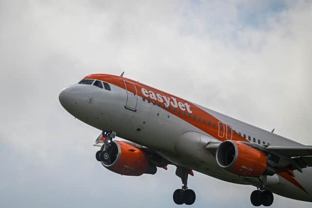 Popular budget airline easyJet has launched a ‘Big Orange Sale’ with discounts up to 20% between September 18, 2023 and March 20, 2024.   (Photo by PATRICIA DE MELO MOREIRA/AFP via Getty Images)