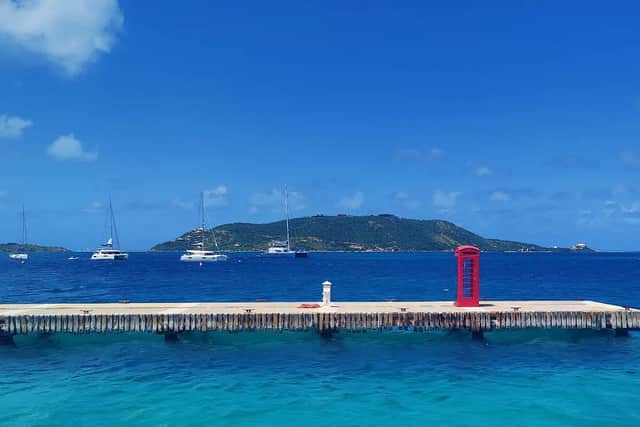 The beach shower at the British Virgin Islands (Facebook/ The Autumn Experience)
