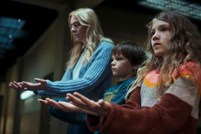 Kim Riedle, Naila Schuberth as Hannah and Sammy Schrein as Jonathan in Dear Child (Photo: Netflix)