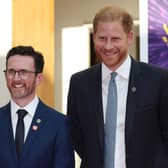 LONDON, ENGLAND - SEPTEMBER 07: Matt James, WellChild CEO and Prince Harry, Duke of Sussex attend the 2023 WellChild Awards at The Hurlingham Club on September 07, 2023 in London, England. (Photo by Tristan Fewings/Getty Images)