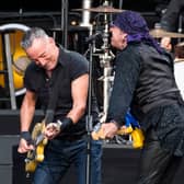 Bruce Springsteen and the E Street Band perform. Picture: Matthew Baker/Getty Images