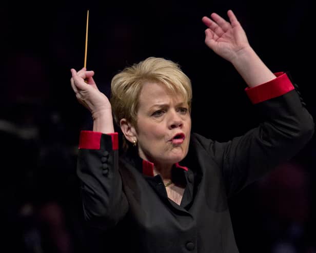 Marin Alsop performing during the last night of the Proms in 2015 (Photo: JUSTIN TALLIS/AFP via Getty Images)