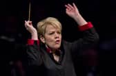 Marin Alsop performing during the last night of the Proms in 2015 (Photo: JUSTIN TALLIS/AFP via Getty Images)