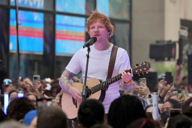 Ed Sheeran has promised to give his disappointed fans a ‘special show’ in October after ‘security issue’ forced the last-minute cancellation of his Las Vegas concert  (Photo by Dia Dipasupil/Getty Images)