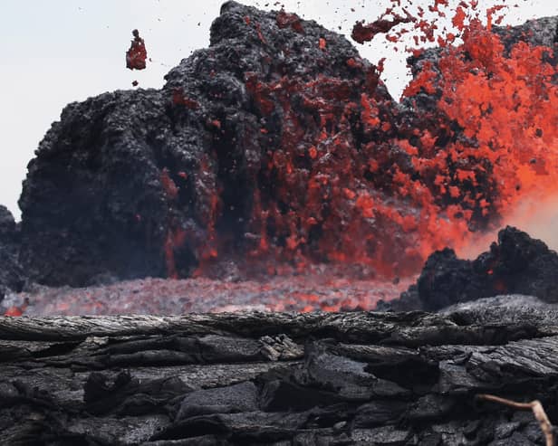 Lava erupts from a Kilauea volcano fissure in 2018 (Photo: Mario Tama/Getty Images)