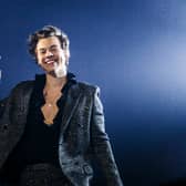 PARIS, FRANCE - MARCH 13:  In this handout photo provided by Helene Marie Pambrun, Harry Styles performs during his European tour at AccorHotels Arena on March 13, 2018 in Paris, France.  (Photo by Handout/Helene Marie Pambrun via Getty Images)