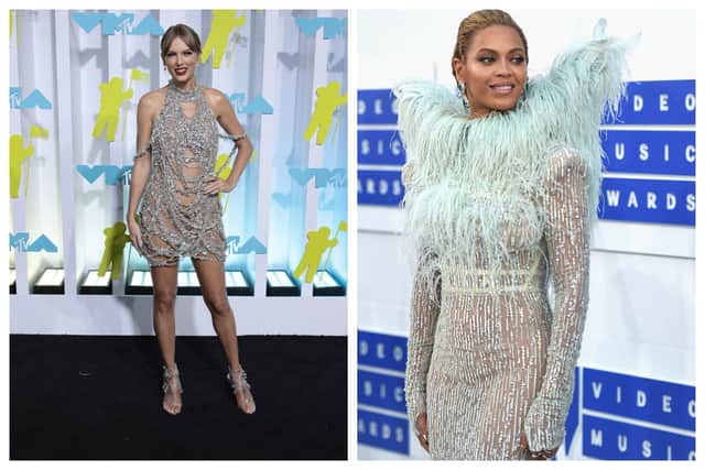 Taylor Swift and Beyoncé have both chosen memorable outfits for the MTV VMAs over the years. Photographs by Getty

