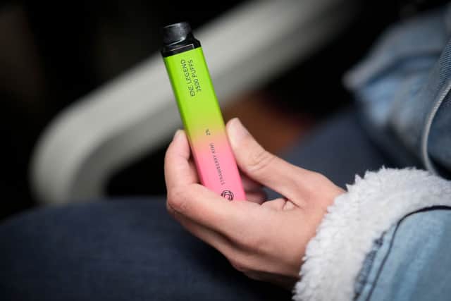 Doctors have criticised the government in the past for failing to crack down on brightly-coloured packaging and child-friendly flavours used by vape companies, such as ‘banana milkshake’ and ‘jelly babies’. Credit: Getty Images