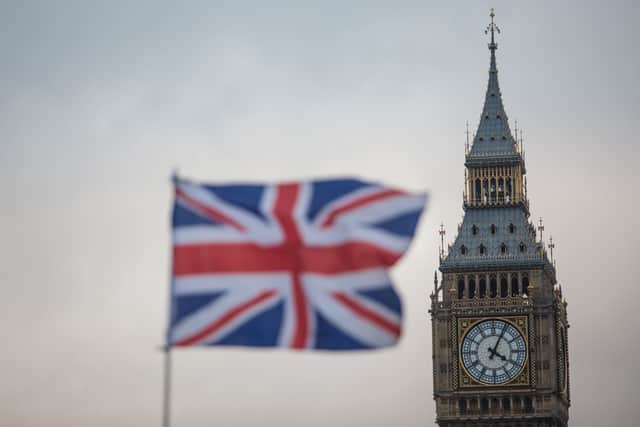 A Union Jack flag flutters in front of the Elizabeth Tower, commonly known as Big Ben (Photo: Jack Taylor/Getty Images)