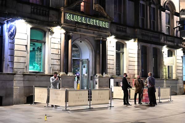 Slug and Lettuce bar on St. Mary Street in Cardiff in December 2021 (Photo: Matthew Horwood/Getty Images)