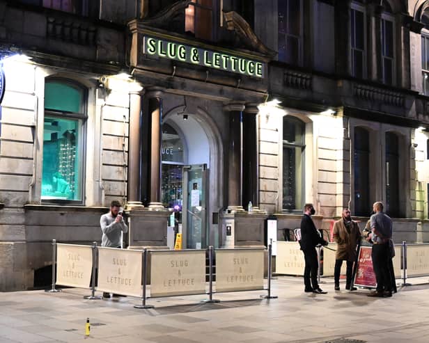 Slug and Lettuce bar on St. Mary Street in Cardiff in December 2021 (Photo: Matthew Horwood/Getty Images)