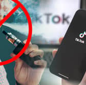 Four vape advertisements that appeared on TikTok have been banned for breaching advertising guidelines. Photos by Adobe Photos. Composite image by NationalWorld/Kim Mogg.
