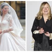 Sarah Burton, who is leaving Alexander McQueen after two decades, famously designed Kate Middleton's wedding dresss. Photographs by Getty