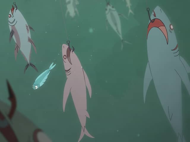 Greenpeace collaborated with Rumpus Animation to produce 'Sanctuary' an animated story of three sea creatures seeking safer waters (Greenpeace/Rumpus Animation)