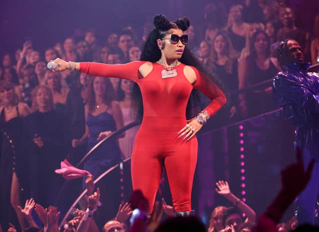 Nicki Minaj at the 2023 MTV VMAs. Photo by Getty Images.