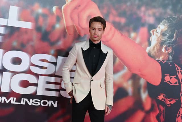 Liam Payne arrives at the "All Of Those Voices" UK Premiere at Cineworld Leicester Square on March 16, 2023 in London, England. (Photo by Kate Green/Getty Images)