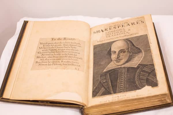 400-year-old folio containing William Shakespeare's first collected works (SWNS)