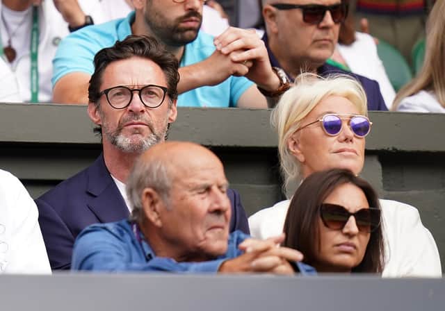 Hugh Jackman and Deborra-Lee Furness at the Wimbledon Championships earlier this year - the couple are said to have separated after 27 years of marriage